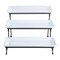 Gracious Dining Dinnerware, 3-Tier Rectangle Plate Set with Metal Stand, White